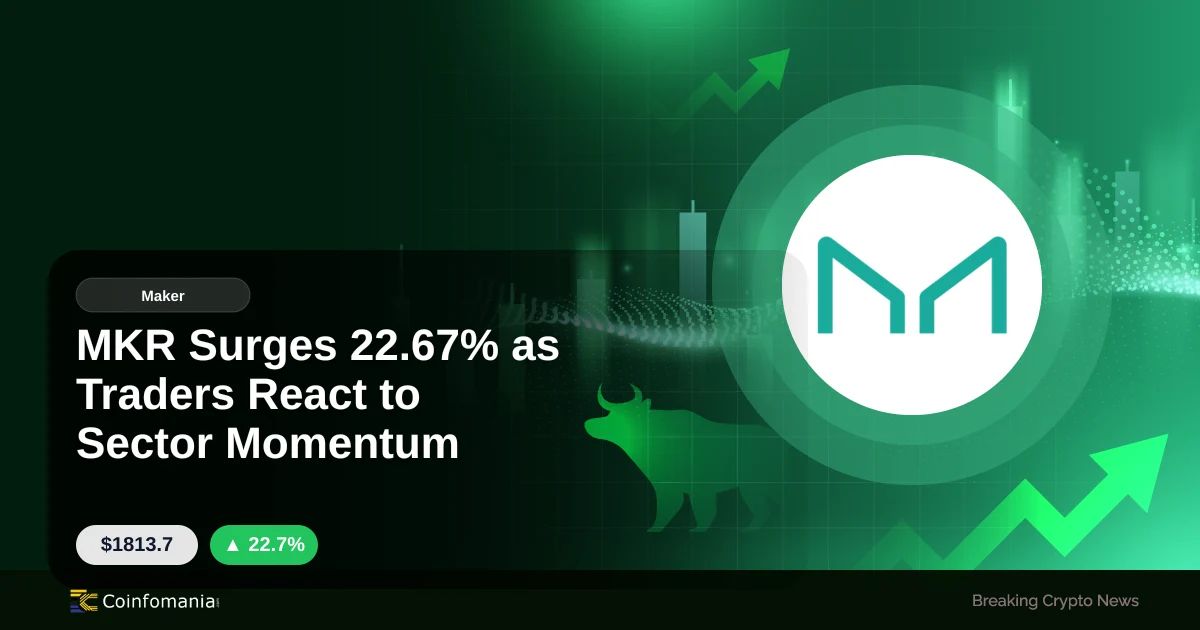 MKR Surges 22.67% as Traders React to Sector Momentum
