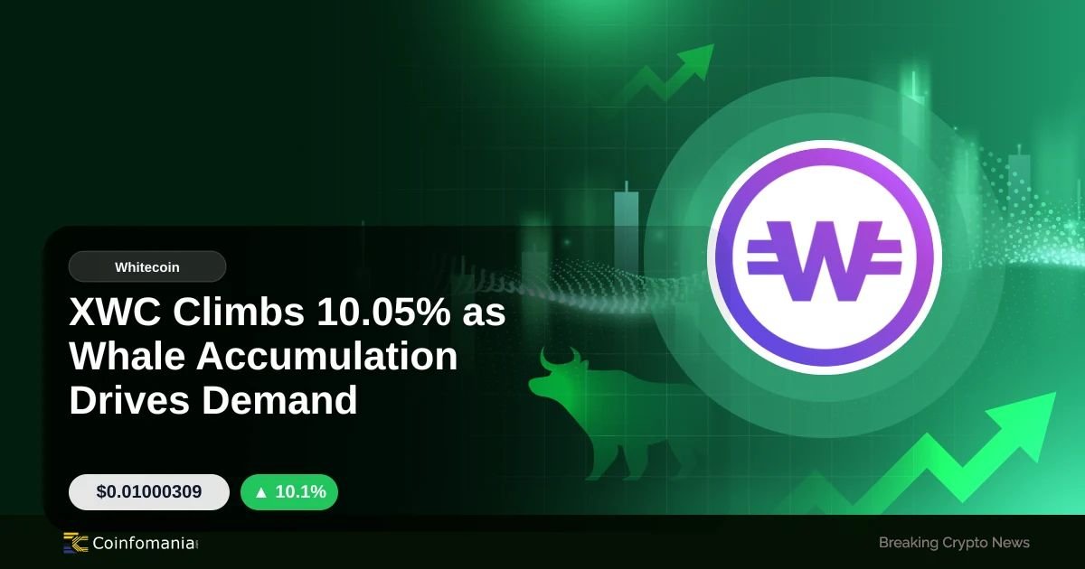 XWC Climbs 10.05% as Whale Accumulation Drives Demand