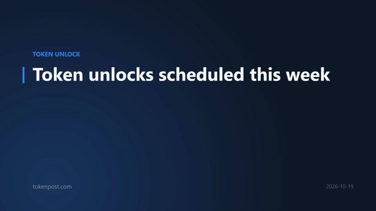 Weekly token unlocks: About $337.61 million due, led by AKE and ZRO