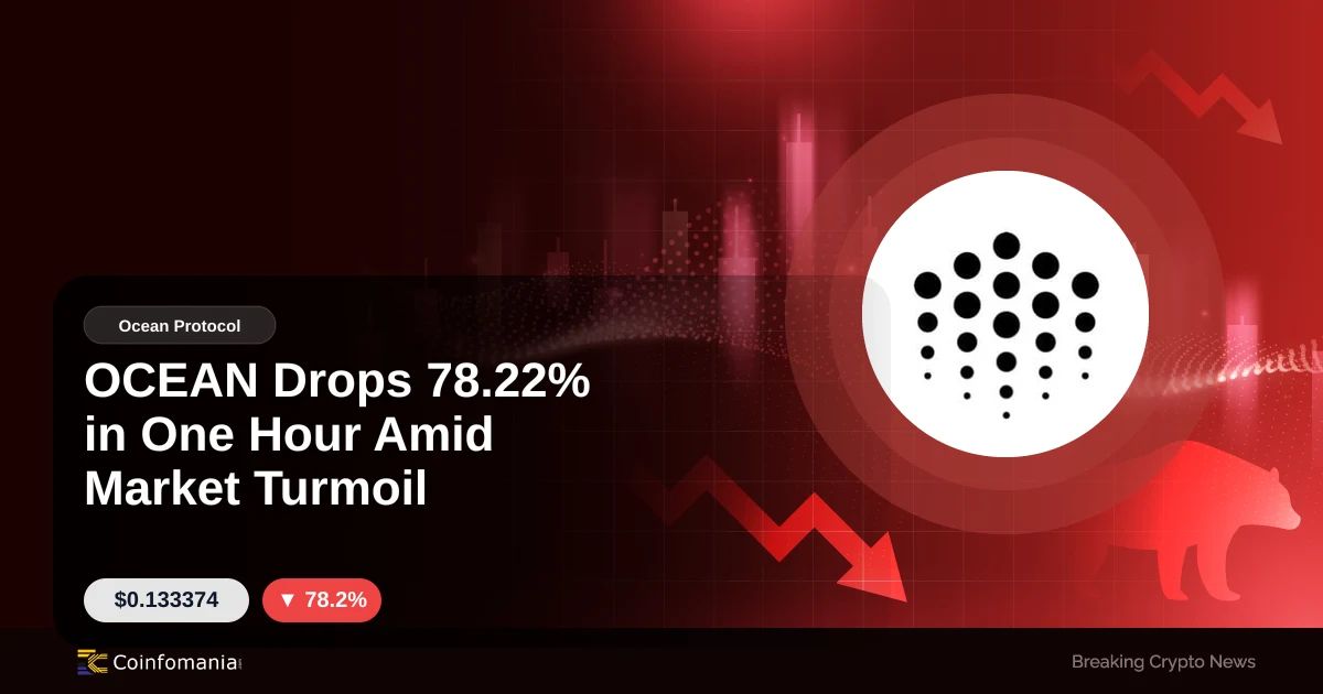 OCEAN Drops 78.22% in One Hour Amid Market Turmoil