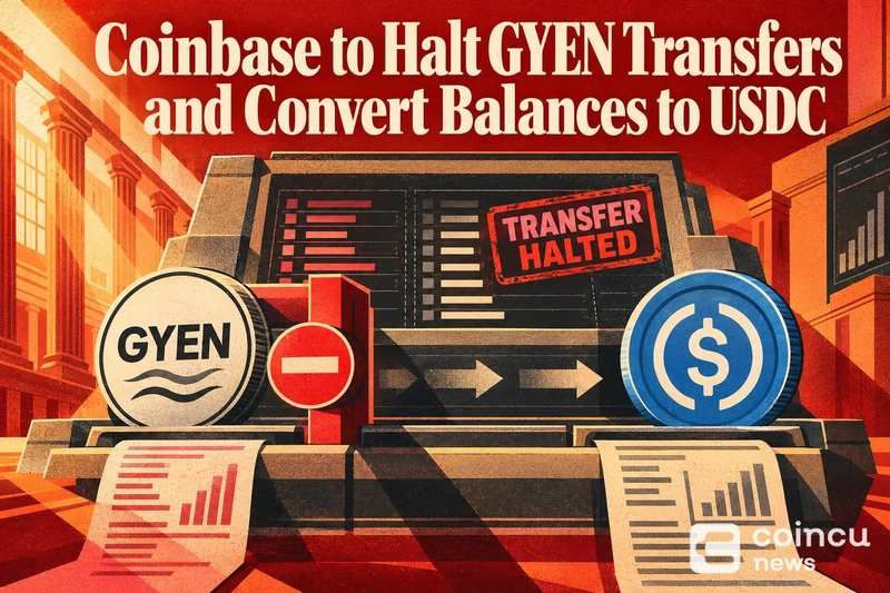 Coinbase to Halt GYEN Transfers and Convert Balances to USDC