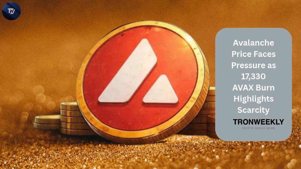 Avalanche Price Faces Pressure as 17,330 AVAX Burn Highlights Scarcity