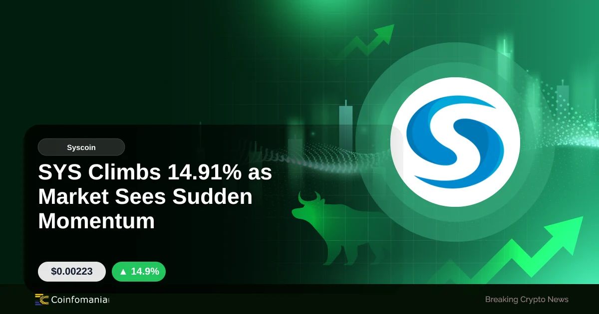 SYS Climbs 14.91% as Market Sees Sudden Momentum