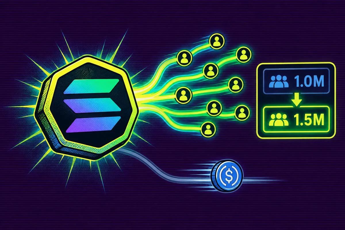 Solana tokenized equities hit 1.5 million holders, per Solana; Crypto.news counts addresses, not unique investors