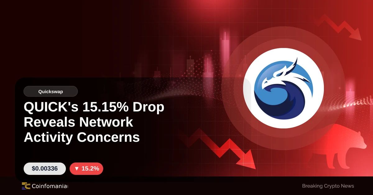 QUICK’s 15.15% Drop Reveals Network Activity Concerns