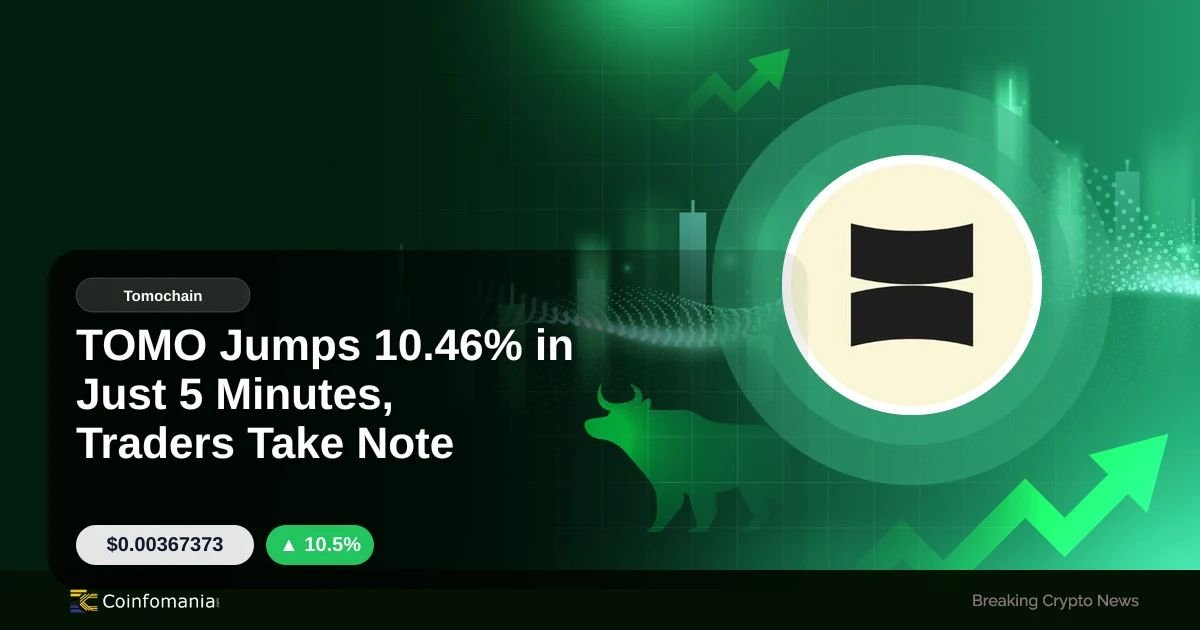 TOMO Jumps 10.46% in Just 5 Minutes, Traders Take Note