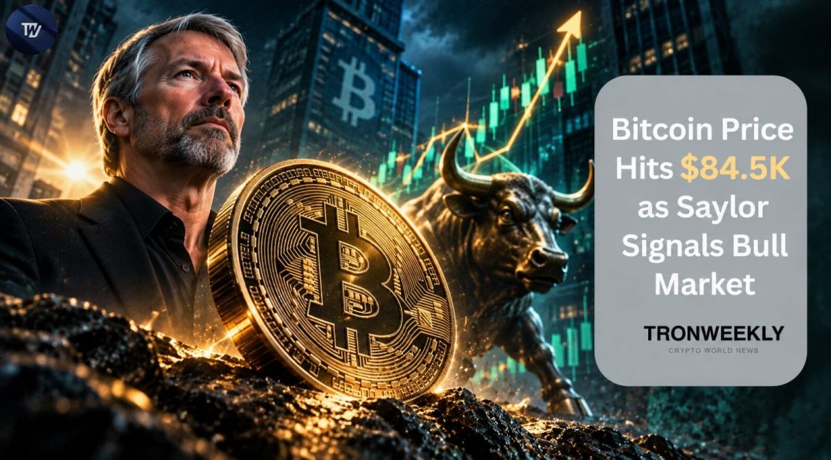 Bitcoin Price Hits $84.5K as Saylor Signals Bull Market