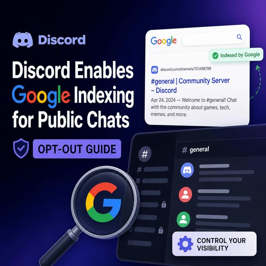 Discord Enables Google Indexing for Public Chats—Opt-Out Guide