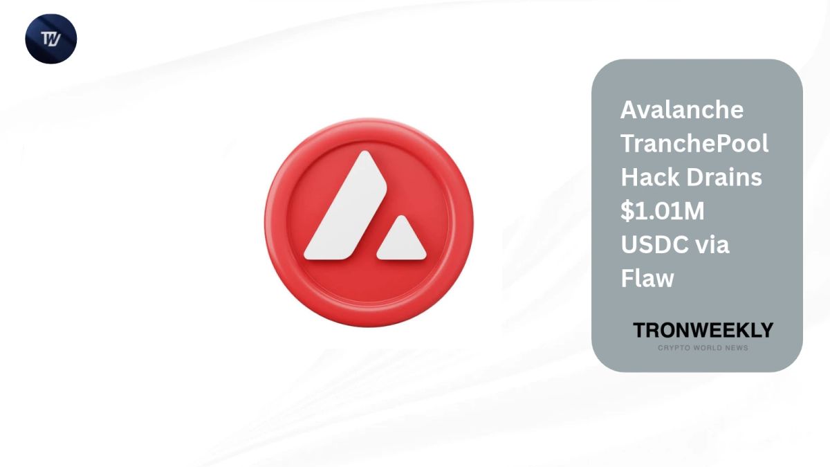 Avalanche TranchePool Hack Drains $1.01M USDC via Flaw