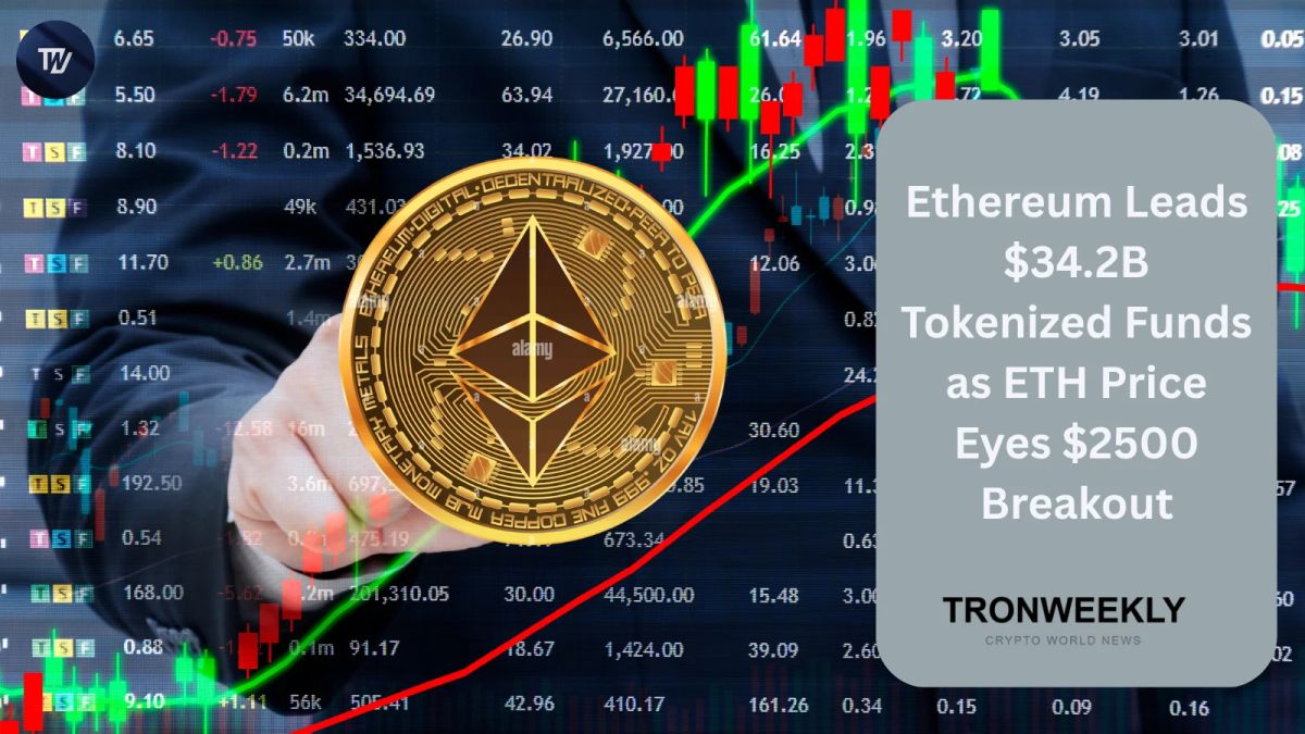 Ethereum Leads $34.2B Tokenized Funds as ETH Price Eyes $2500 Breakout