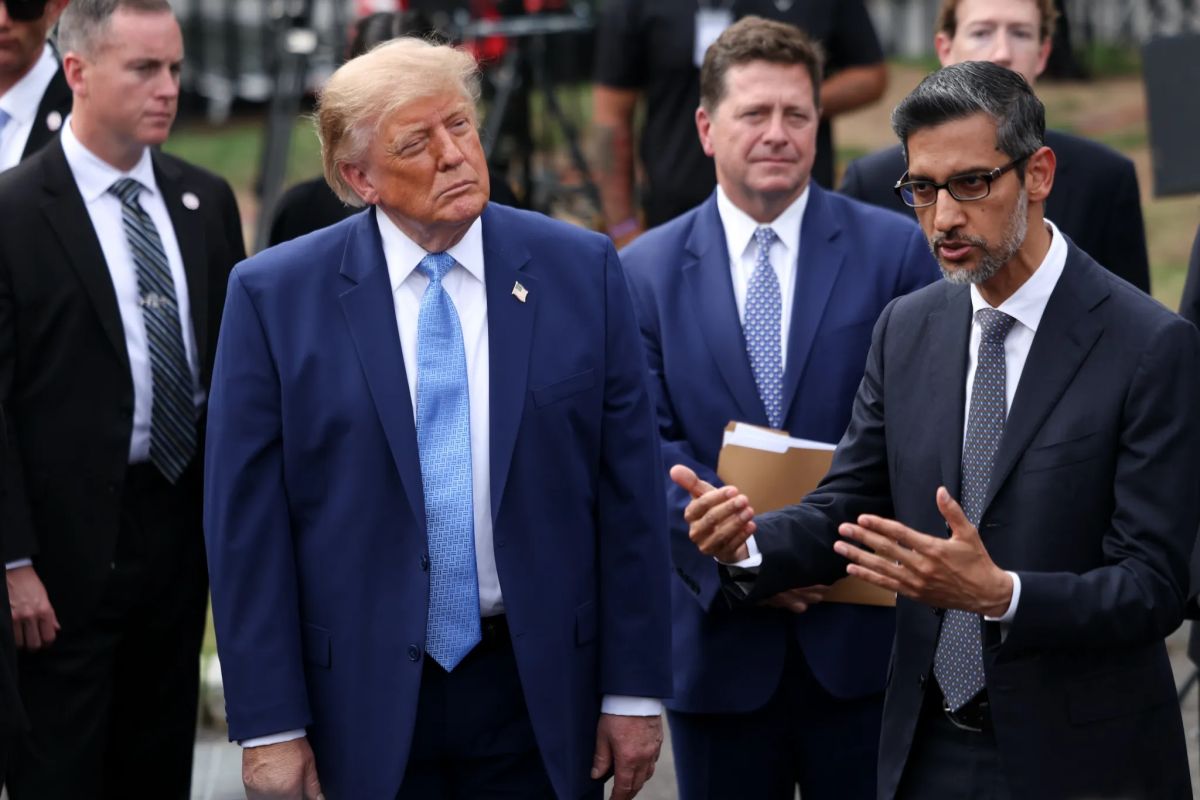 Trump wanted a ‘Trump Ocean’ on Google Maps. He says CEO Sundar Pichai shut it down