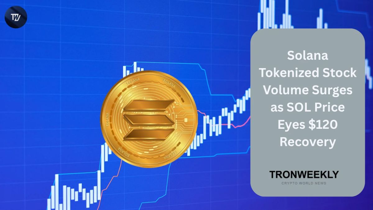 Solana Tokenized Stock Volume Surges as SOL Price Eyes $120 Recovery