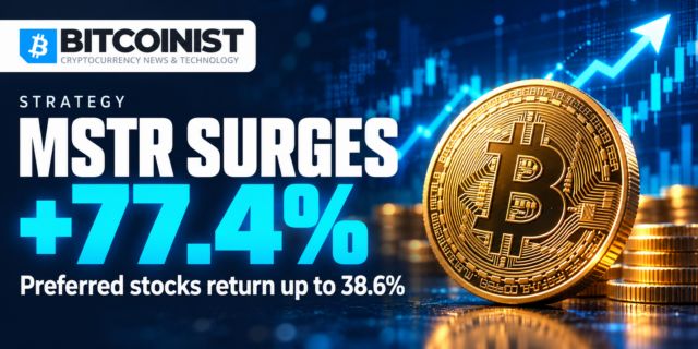Strategy’s MSTR Gains 77.4% as Preferred Stocks Return Up to 38.6%