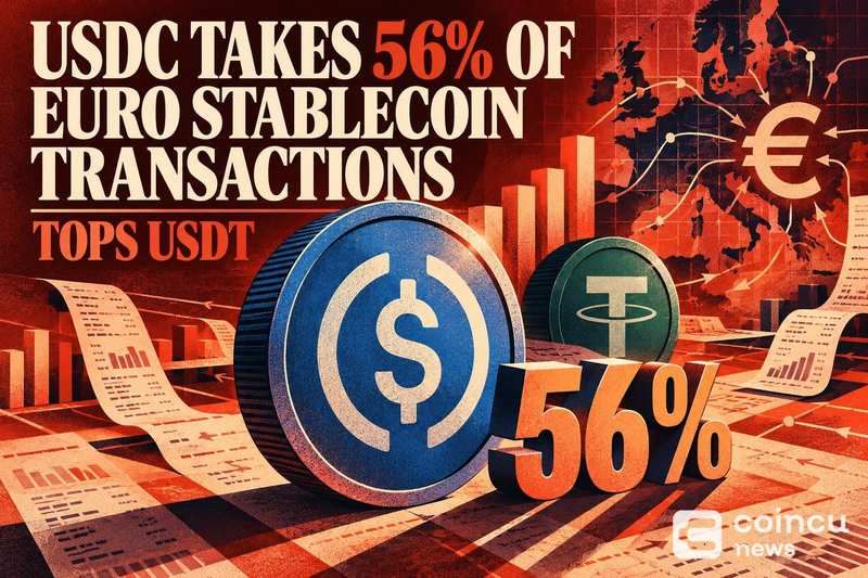USDC Takes 56% of Euro Stablecoin Transactions, Tops USDT