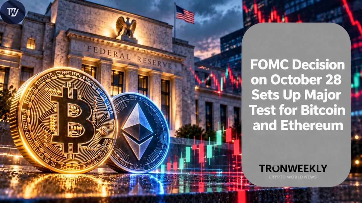 FOMC Decision on October 28 Sets Up Major Test for Bitcoin and Ethereum