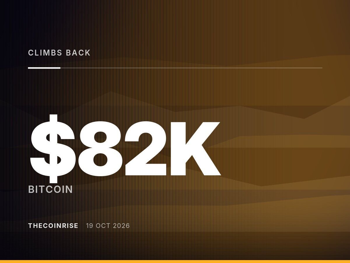 Bitcoin Climbs Back Above $82K as Oil Prices Ease and Buyers Return