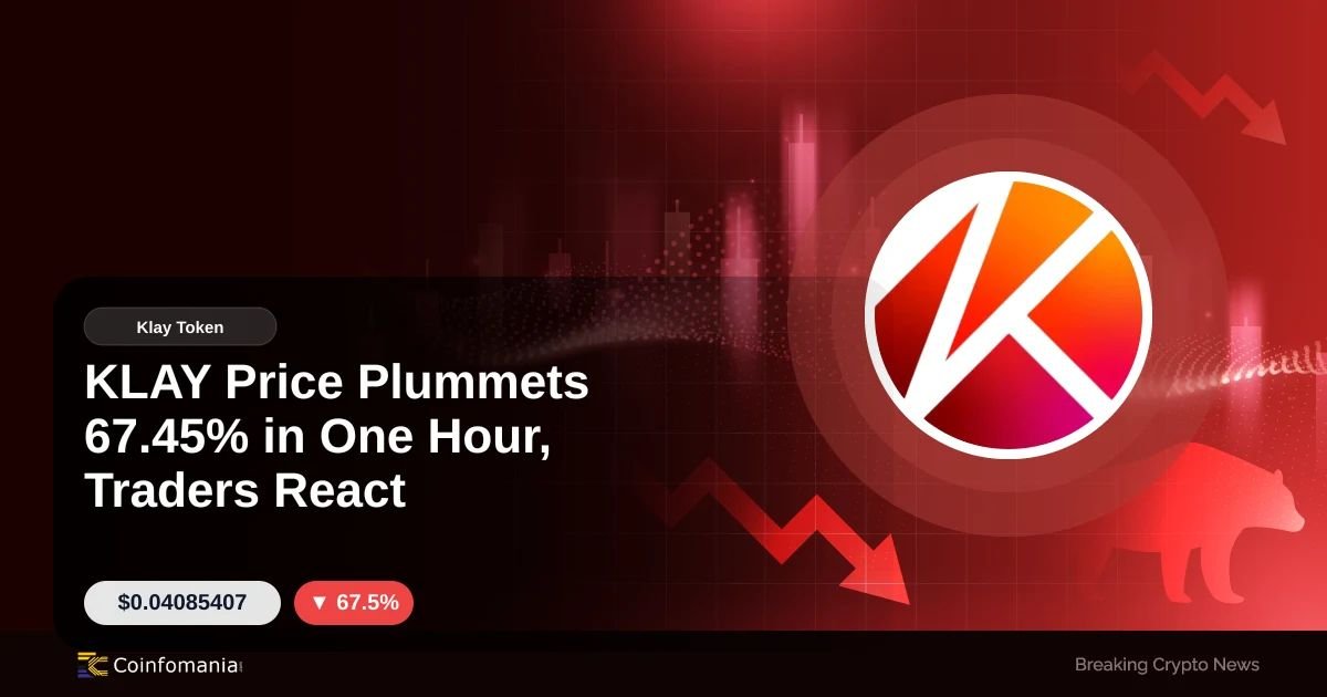 KLAY Price Plummets 67.45% in One Hour, Traders React