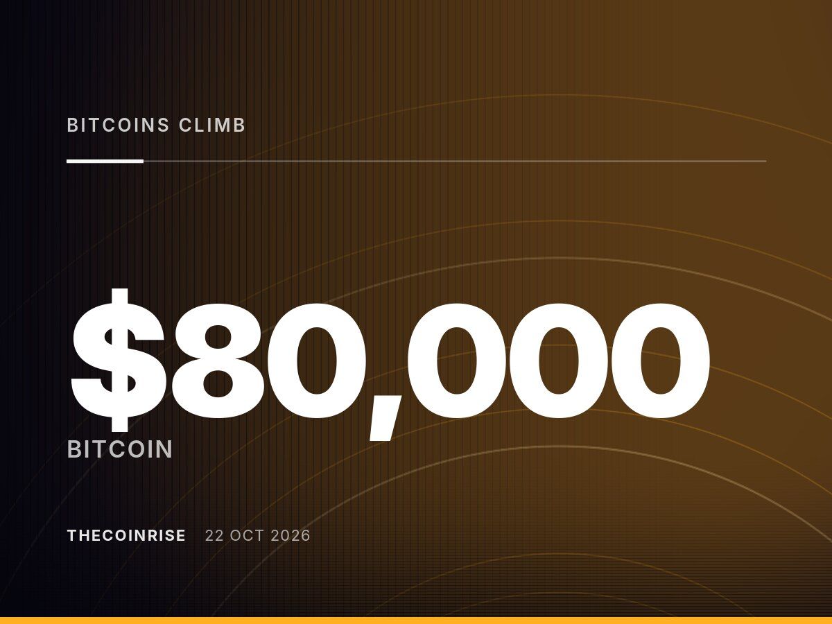 Bitcoin’s Climb Past $80,000 Pulls Treasury Firms Back Into Profit