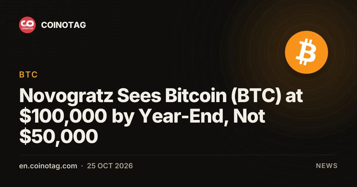 Novogratz Sees Bitcoin (BTC) at $100,000 by Year-End, Not $50,000